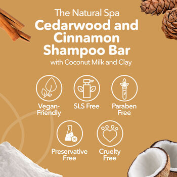 Spiced Cedar Shampoo Bar For All Hair Types, 4 of 9