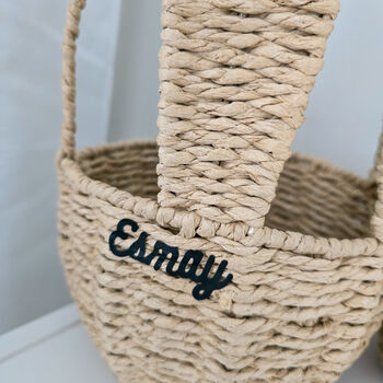 Personalised Bunny Baskets Easter Decorations, 6 of 8