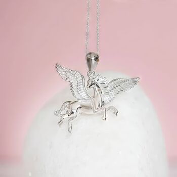 Sterling Silver Pegasus Necklace, 2 of 12