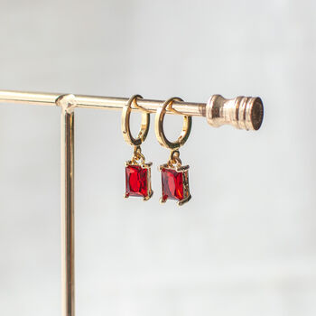 Red Glass Earrings, 4 of 10