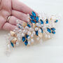 Teal Bridal And Occasion Headpiece, thumbnail 5 of 5
