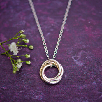 40th Gold And Silver Necklace, 5 of 8
