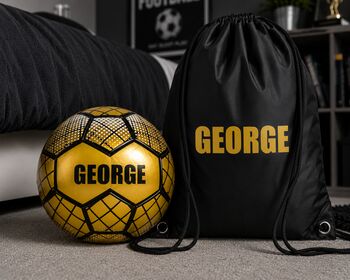 Personalised Football Ball, Customise With Any Name, 2 of 12