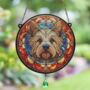 Cairn Terrier Stained Glass Effect Suncatcher, thumbnail 3 of 6