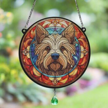 Cairn Terrier Stained Glass Effect Suncatcher, 3 of 6