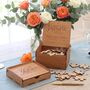 Wooden Jigsaw Photo Drawing Alternative Wedding Guest Book, thumbnail 9 of 12