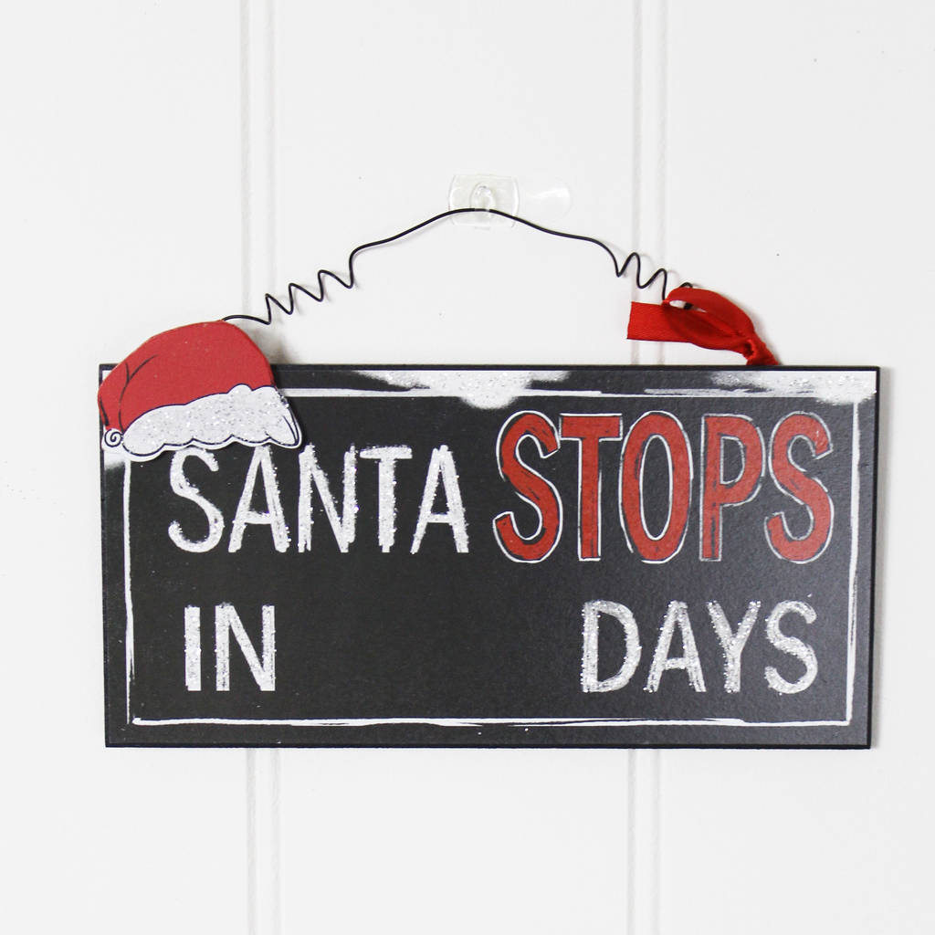 Christmas Countdown Board By Lime Tree London | notonthehighstreet.com