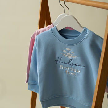 Personalised First Time Flyer Sweatshirt, 5 of 5
