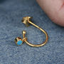 Birthstone Petite Hoops In 18ct Gold Vermeil Plated, thumbnail 6 of 8