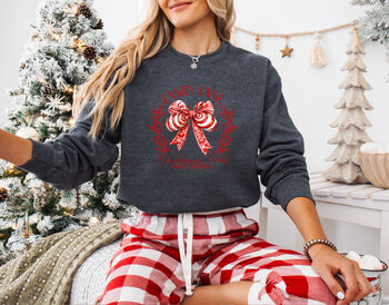 Candy Cane Christmas Club Sweatshirt, 6 of 11