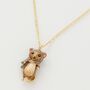 Fable Enamel Ralph Mouse Necklace, thumbnail 1 of 5