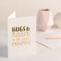 Personalised 'Hugs And Kisses To The New…' Wedding Card, thumbnail 3 of 7