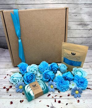 The Blue Sensation Spa Flowers Luxury Gift Box, 2 of 10