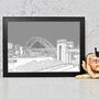 The Tyne Bridge Newcastle Drawing Art Print, thumbnail 4 of 10