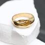Gold Or Sterling Silver Etched Organic Ring, thumbnail 1 of 5