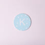 G Decor Alphabet Polka Dot Ceramic Anti Slip Coaster, thumbnail 8 of 10