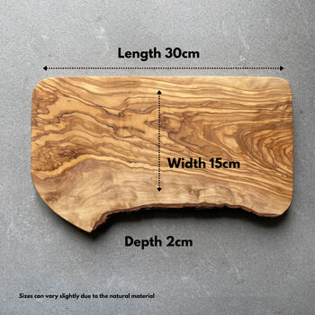 Personalised Olive Wood Chopping / Cheese Board, 7 of 9