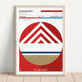 First Football Game Print Bespoke To The Individual, 5 of 7