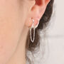 Sterling Silver Handcuff Earrings, thumbnail 2 of 7