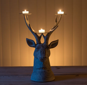 Grand Stag Head Candle Holder, 2 of 2