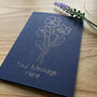 Personalised Violet February Birth Flower Card, thumbnail 1 of 8
