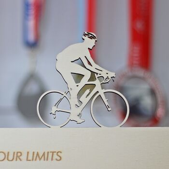 Cycling Personalised Medal Hanger, 3 of 5