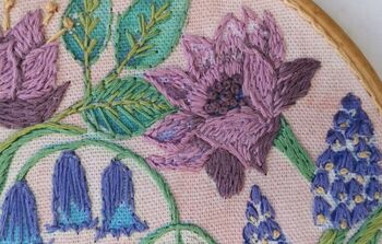 Bluebells Floral Embroidery Pattern, 4 of 9