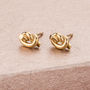 Tie The Knot Stud Earrings, thumbnail 2 of 7