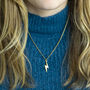 Gold Plated Lightning Bolt Necklace, thumbnail 4 of 8
