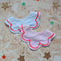Scalloped Striped Bib, thumbnail 2 of 5
