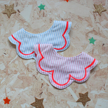Scalloped Striped Bib, 2 of 5