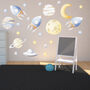 Space Rockets Planets And Stars Wall Sticker Set, thumbnail 2 of 5