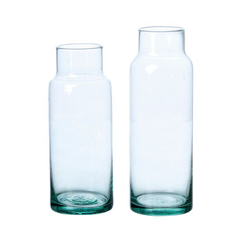 Set Of Two Clear Palma Vases, 3 of 3