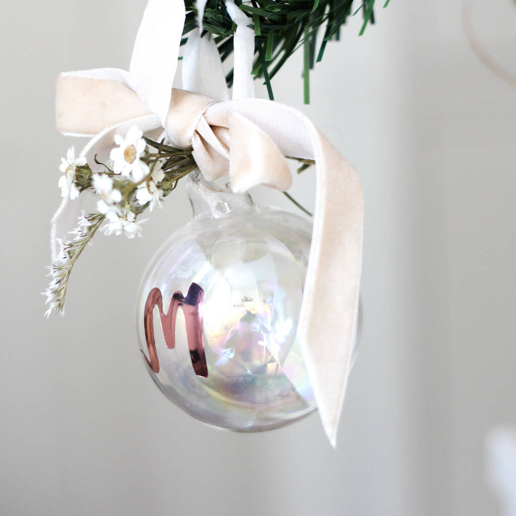 Personalised Dried Flower Christmas Bauble By Bells And Whistles Make