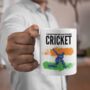 I’d Rather Be Watching Cricket Indian Flag Mug, thumbnail 1 of 3