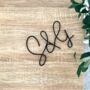 Couples Initials Wire Sign, thumbnail 1 of 4