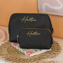 Personalised Script Make Up Bag Travel Gift For Her, thumbnail 1 of 5