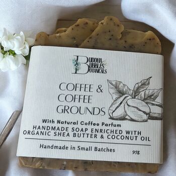 Soap Bar With Upcycled Exfoliating Coffee Grounds Eco Gift, 2 of 10