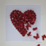 Ruby Wedding Anniversary Framed 3D Butterfly Heart, thumbnail 5 of 10