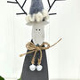 Personalised Wooden Reindeer Decoration, thumbnail 3 of 3