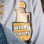 Easy Peasy Women's Pocket Print Slogan Sweatshirt, thumbnail 1 of 2