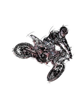 Motocross Set Of Three Prints, 3 of 4