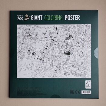 Giant Colouring Poster Day At The Zoo, 3 of 3