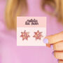 Star Stud Earrings In Light Pink, thumbnail 1 of 4