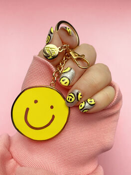 A Little Good In Everyday Smiley Keychain, 3 of 3
