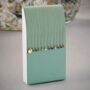 Personalised Solid 9ct Gold March Aquamarine Birthstone Necklace, thumbnail 4 of 11
