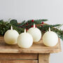 Set Of Four Realistic Flame LED Orb Candles, thumbnail 1 of 3