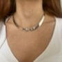 Sterling Silver Choker Necklace With Twist, thumbnail 4 of 6