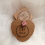 Initials And Date Wreath Rubber Stamp, thumbnail 2 of 5
