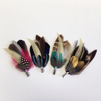 Feather Hair And Coursage Clips 'Molly', 2 of 12